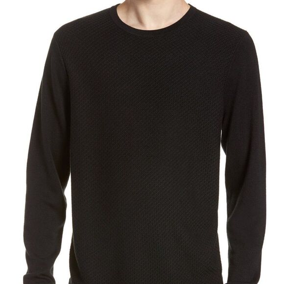 Calibrate Honeycomb Crewneck Sweater size Medium in Navy - Picture 2 of 12